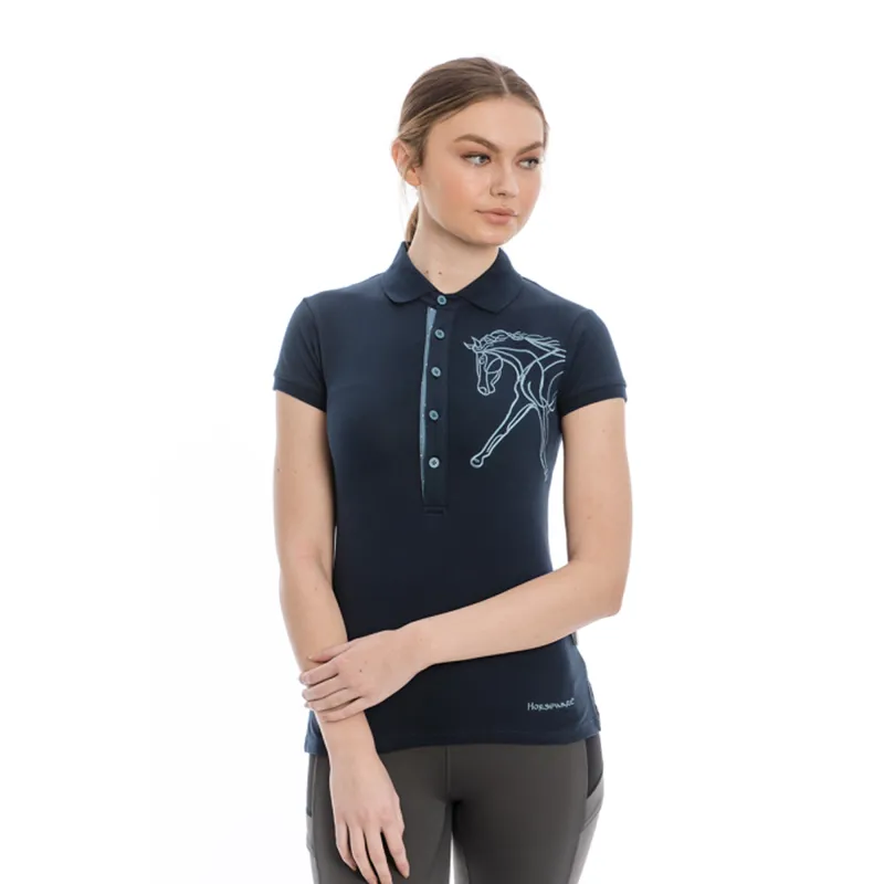 Horseware Flamboro Pique Polo Shirt - Navy